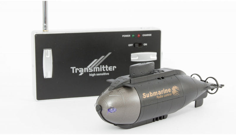 onderzeeër mini junior 12,5 x 3,5 x 4,5 cm groen 3-delig