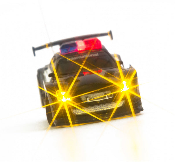politieauto mini junior zwart/wit 7-delig