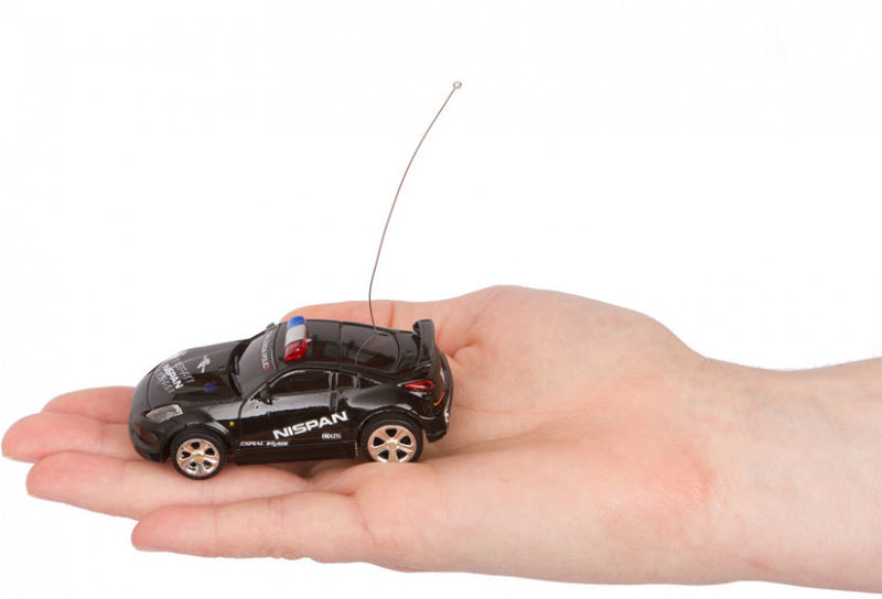 politieauto mini junior zwart/wit 7-delig