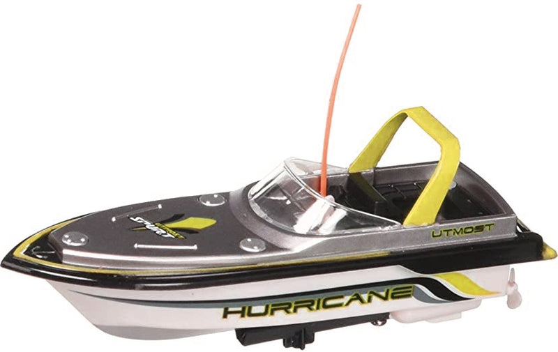 speedboot RC junior 16 x 7 cm wit/geel 6-delig