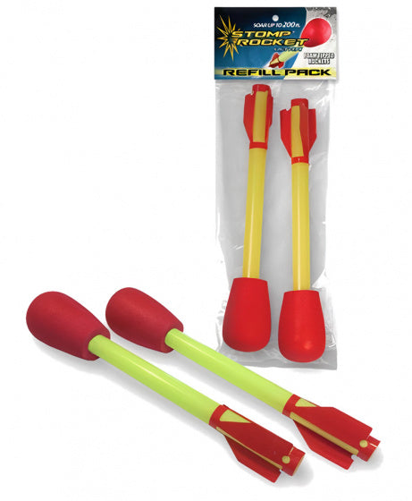 schietpijlen Stomp Rocket jongens foam rood/geel 2-delig