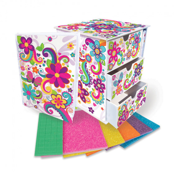 juwelendoos + notitieboek sticky mosaics junior wit