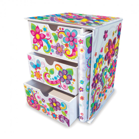 juwelendoos + notitieboek sticky mosaics junior wit