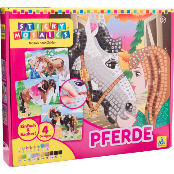 sticky mosaics paard junior bruin