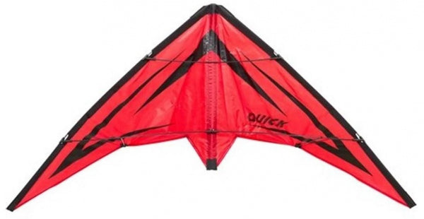 tweelijnsstuntkite Quick Lava 115 cm rood