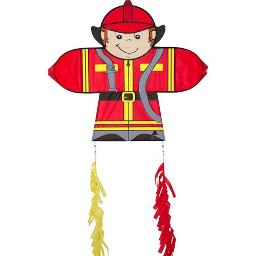 vlieger Skymate Fireman 71 x 64 cm polyester rood/geel