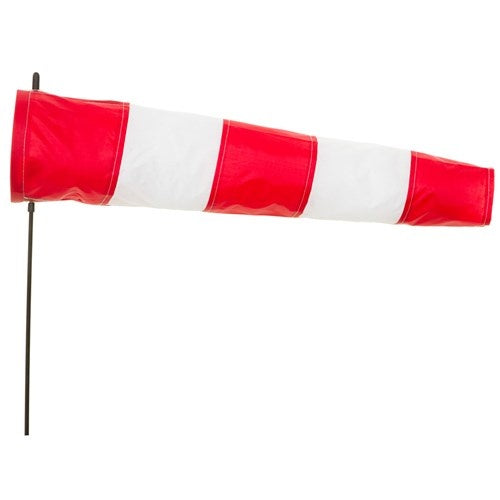 windsock Airport 60 cm rood/wit