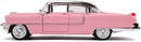 auto 1955 Cadillac Fleetwood 1:24 die-cast roze/wit