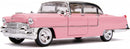 auto 1955 Cadillac Fleetwood 1:24 die-cast roze/wit