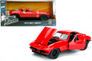 auto Fast & Furious 1966 Chevy Corvette 1:24 die-cast rood