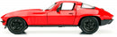 auto Fast & Furious 1966 Chevy Corvette 1:24 die-cast rood