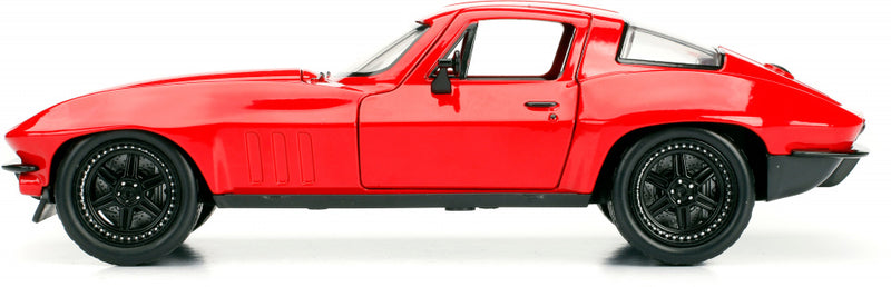 auto Fast & Furious 1966 Chevy Corvette 1:24 die-cast rood