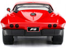 auto Fast & Furious 1966 Chevy Corvette 1:24 die-cast rood