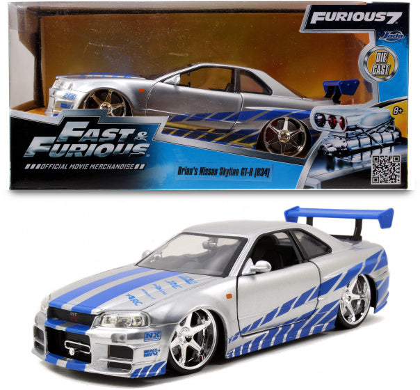 Jada Die-Cast Fast & Furious 2002 Nissan Skyline 1:24