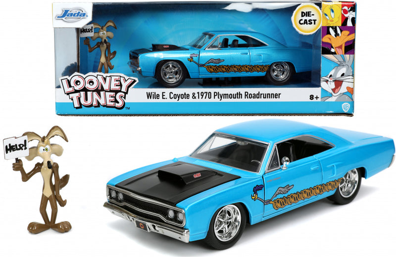 auto Looney Tunes 1970 Plymouth RoadRunner 1:24 die-cast