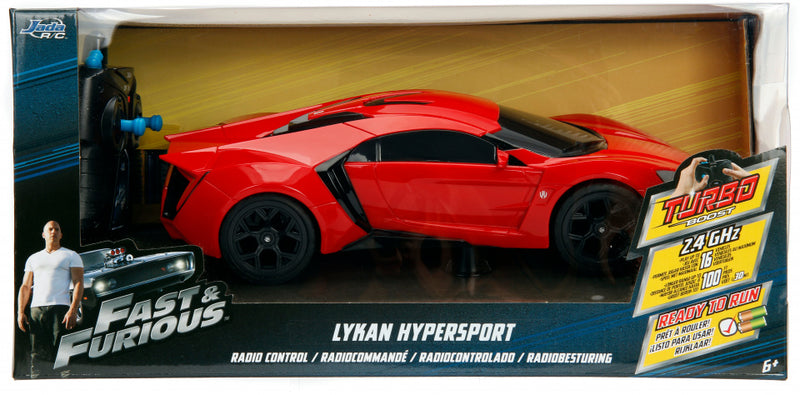 RC auto Fast & Furious Lykan Hypersport 1:16 rood