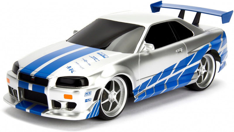 RC auto Fast & Furious Nissan Skyline GTR 1:16 zilver