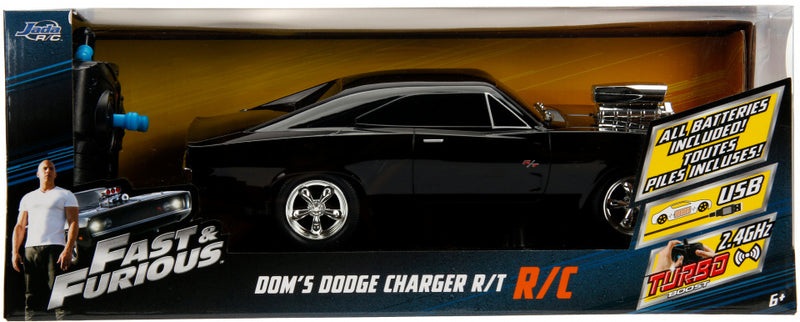 RC auto Fast & Furious 1970 Dodge Charger 1:16 zwart