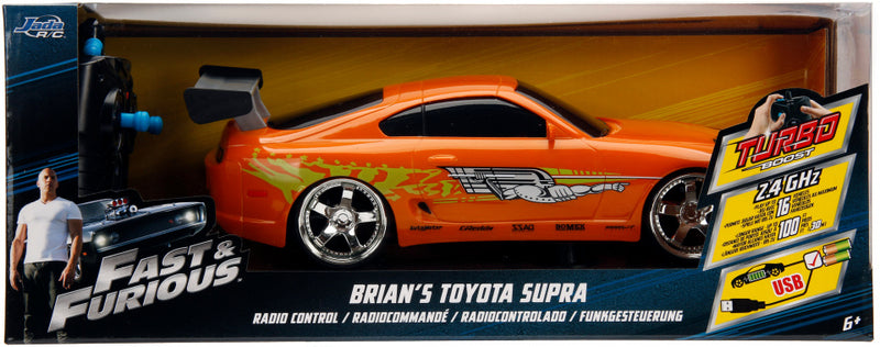 RC auto Fast & Furious Toyota Supra 1:16 oranje