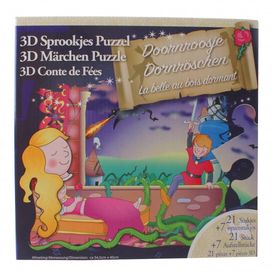 3D-puzzel Doornroosje 28 stukjes