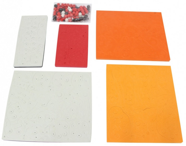 3D puzzelset Dieren junior schuim oranje/zwart 351-delig