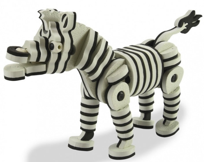 3D puzzelset Dieren junior schuim oranje/zwart 351-delig