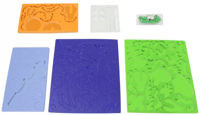 3D-puzzel Zeedieren foam blauw/groen 236-delig