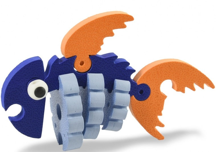 3D-puzzel Zeedieren foam blauw/groen 236-delig