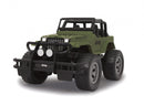 auto Jeep Wrangler RC jongens 1:14 groen/zwart 2-delig