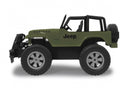 auto Jeep Wrangler RC jongens 1:14 groen/zwart 2-delig