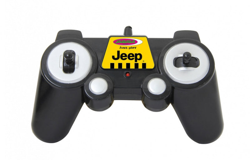 auto Jeep Wrangler RC jongens 1:12 geel/zwart 2-delig