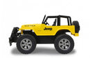 auto Jeep Wrangler RC jongens 1:12 geel/zwart 2-delig