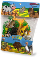 boerderijdieren speelset 8,9 cm 50-delig