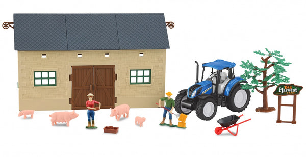 boerderijset met New Holland tractor 1:32 12-delig