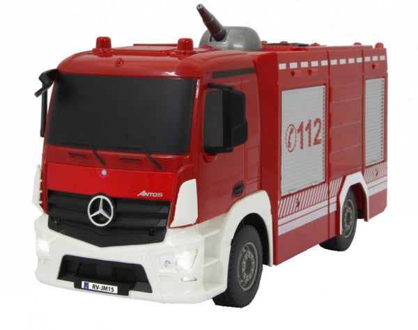 brandweerwagen RC Mercedes-Benz Antos 29 cm 1:26 rood