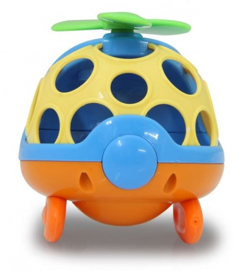 helikopter Rota 14 cm blauw/geel/oranje