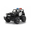 politiewagen RC Jeep Wrangler 34 x 20 cm 1:12 zwart