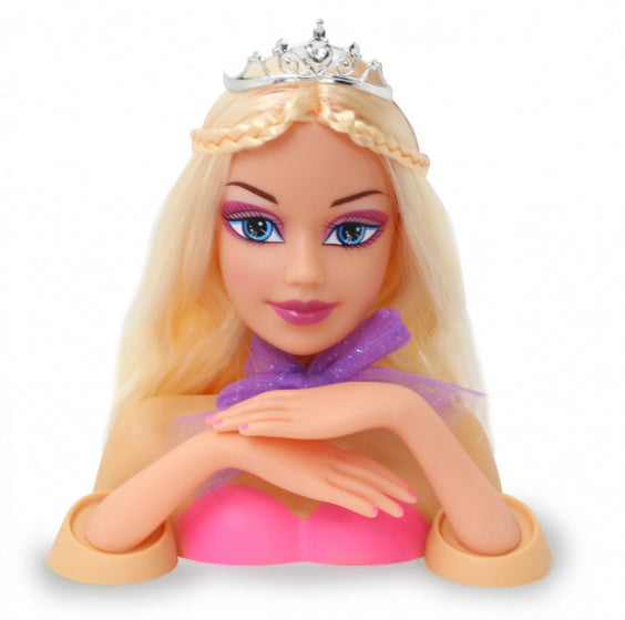 kaphoofd prinses Bella meisjes 24,5 cm roze 8-delig