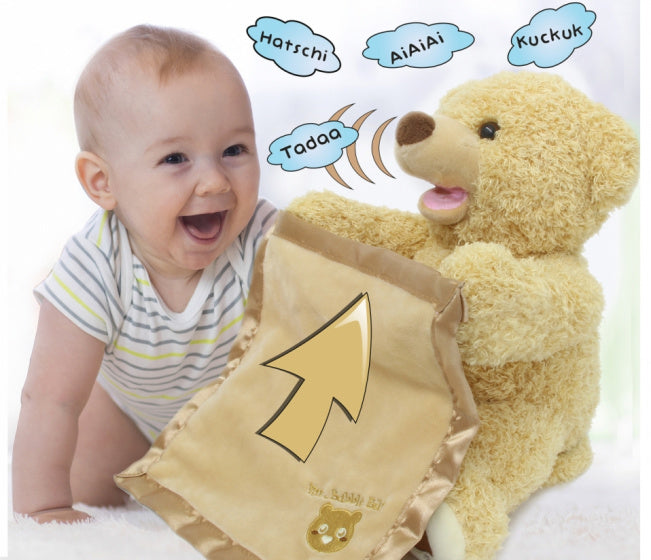 knuffelbeer junior 19 x 25 cm pluche naturel