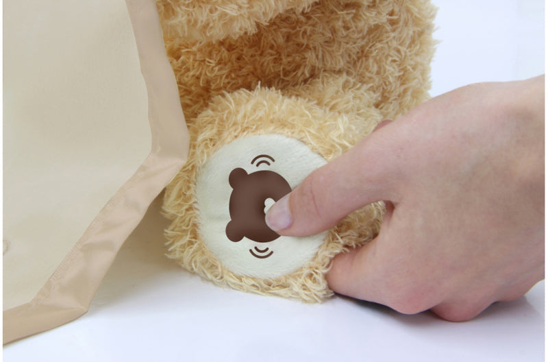 knuffelbeer junior 19 x 25 cm pluche naturel