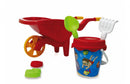 strandset met kruiwagen junior 60 cm rood 6-delig