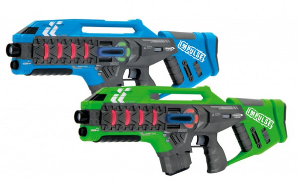 lasergeweerset Impulse Rifle jongens 52 cm blauw/groen