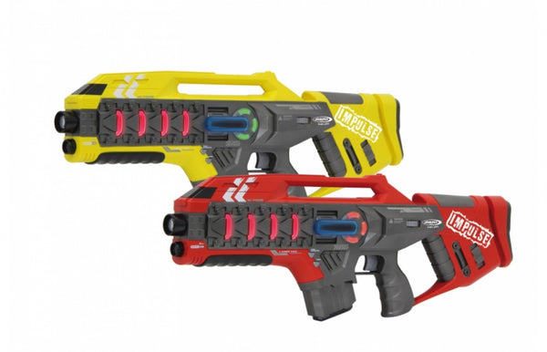 lasergeweerset Impulse Rifle jongens 52 cm geel/rood