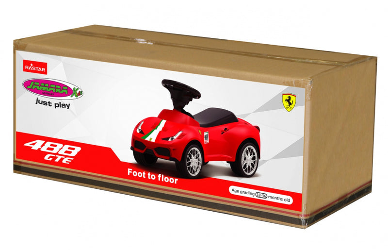 loopauto Ferrari 488 GTE 69,9 cm rood