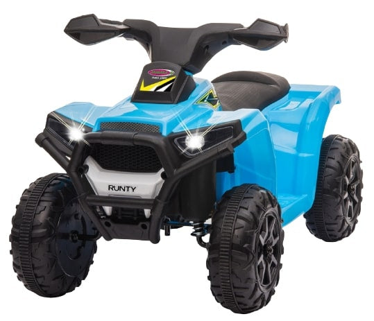 mini quad Runty 6 V 68 x 45 cm blauw 5-delig