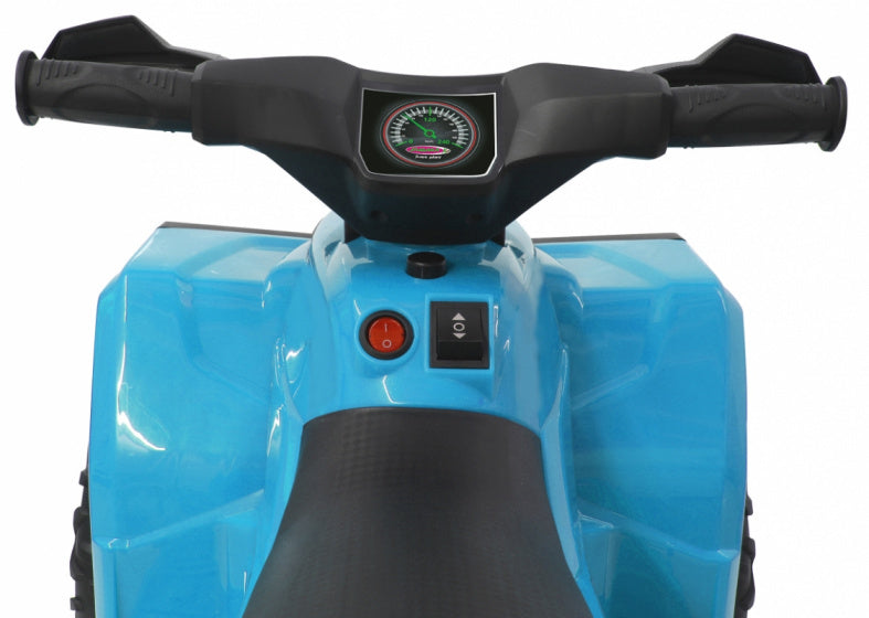 mini quad Runty 6 V 68 x 45 cm blauw 5-delig