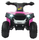 mini quad Runty 6 V 68 x 45 cm roze 5-delig