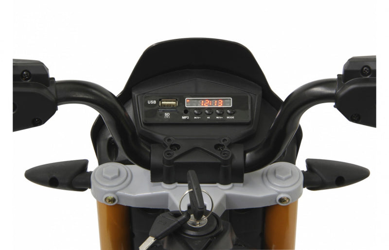 elektrische kindermotor Aprilia Dorsoduro 900 12V zwart