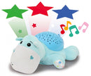 nachtlamp Dreamy Hippo led 32 cm blauw