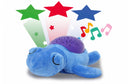 nachtlamp Dreamy Turtle led 32 cm blauw/paars